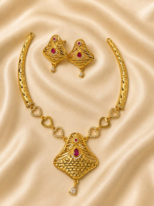 Floral Mandala Necklace Set